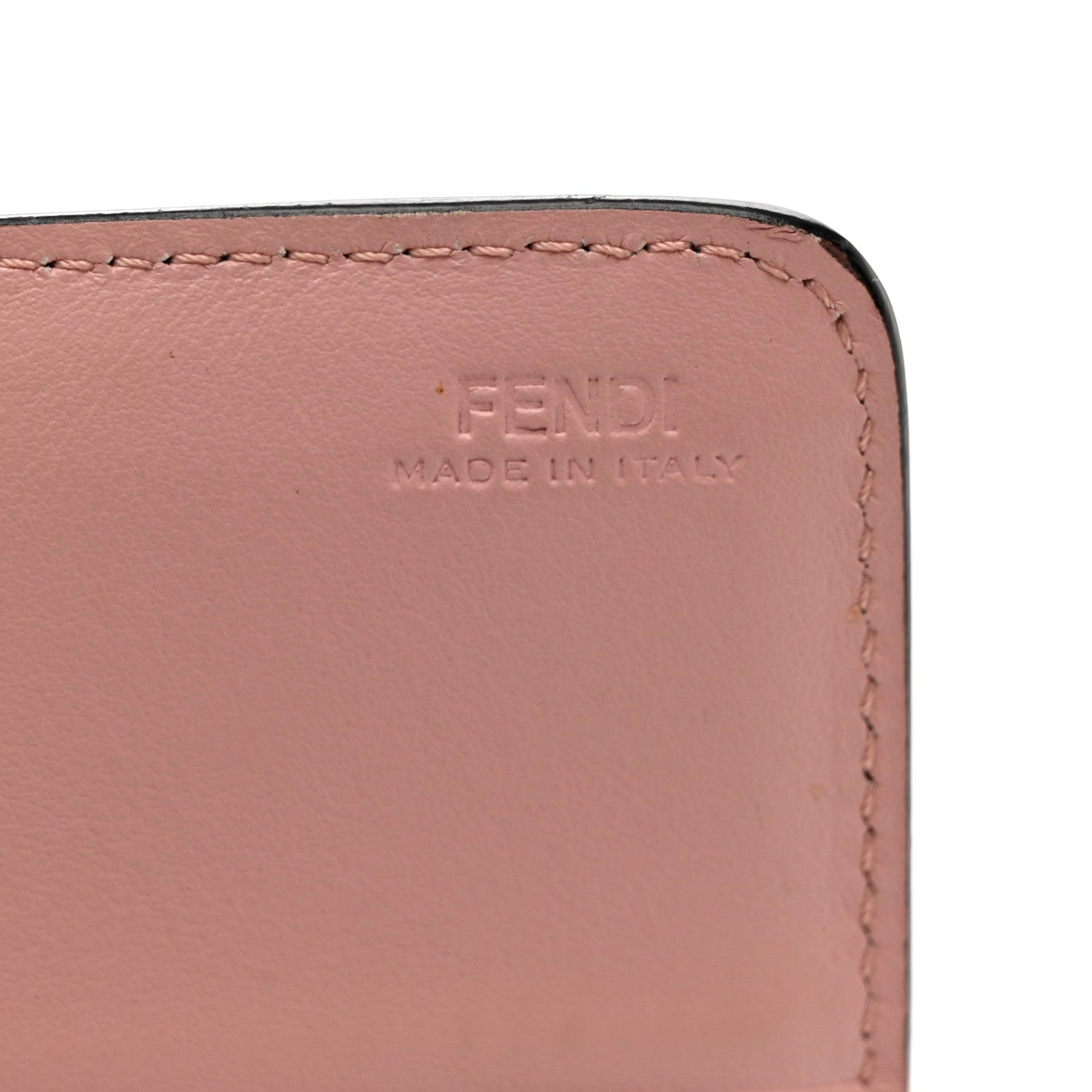 Fendi Vitello Elite Century Hypnoteyes Studded Continental Wallet Bubblegum Multicolor 5 of 8