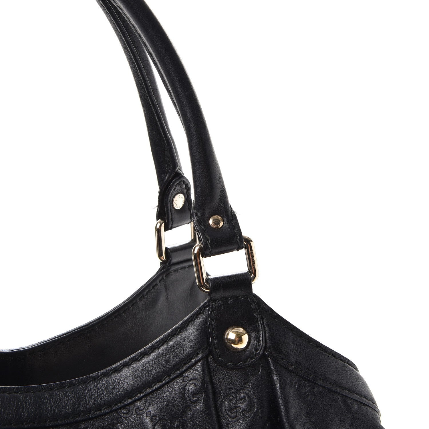 Gucci Guccissima Large Sukey Tote Black 10 of 13