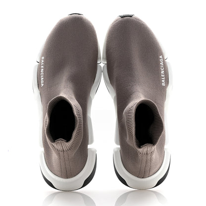 Balenciaga Technical 3D Recycled Knit Bi-Color Sole Womens Speed 2.0 Sneakers 37 Dark Beige White Black 2 of 7