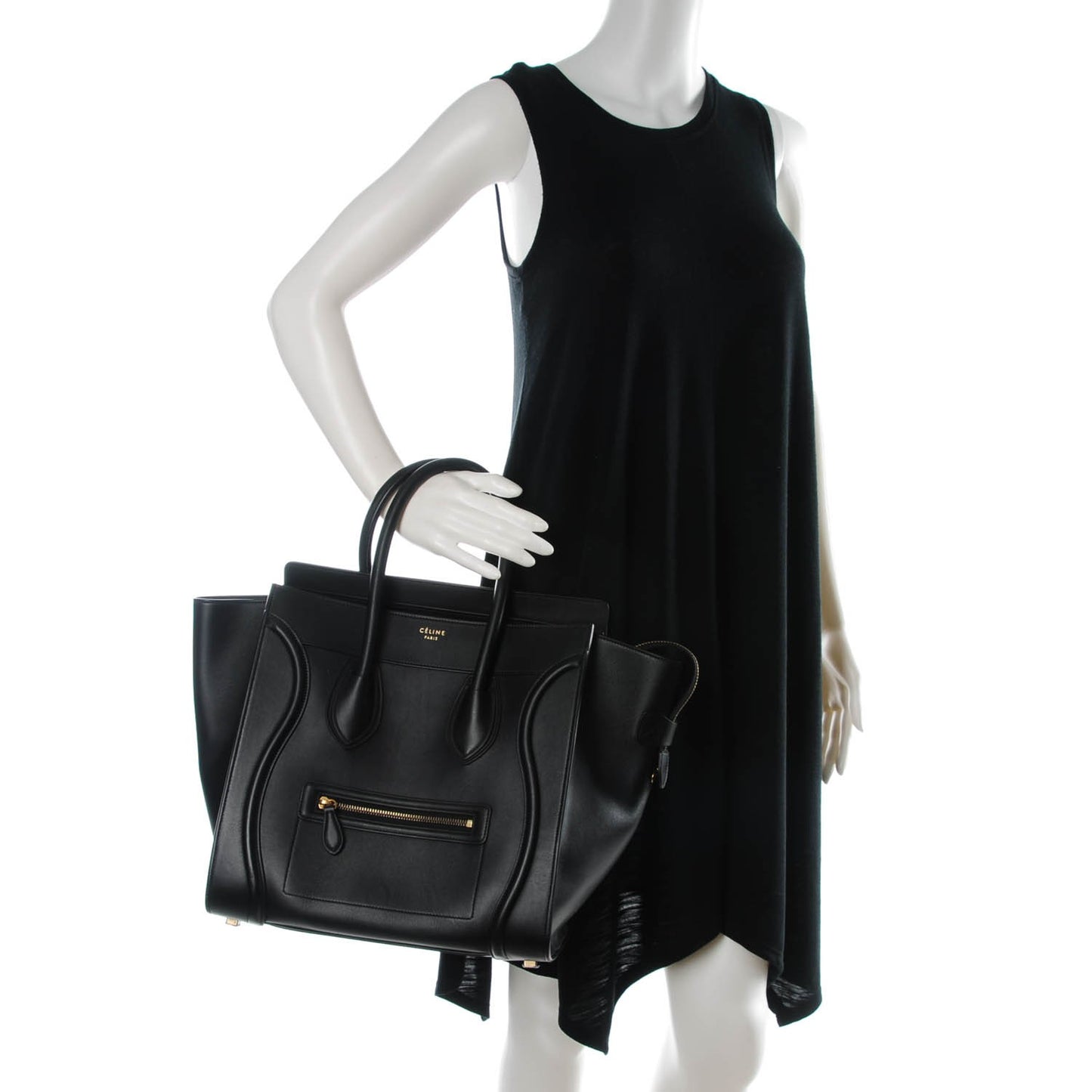 Smooth Calfskin Mini Luggage Black