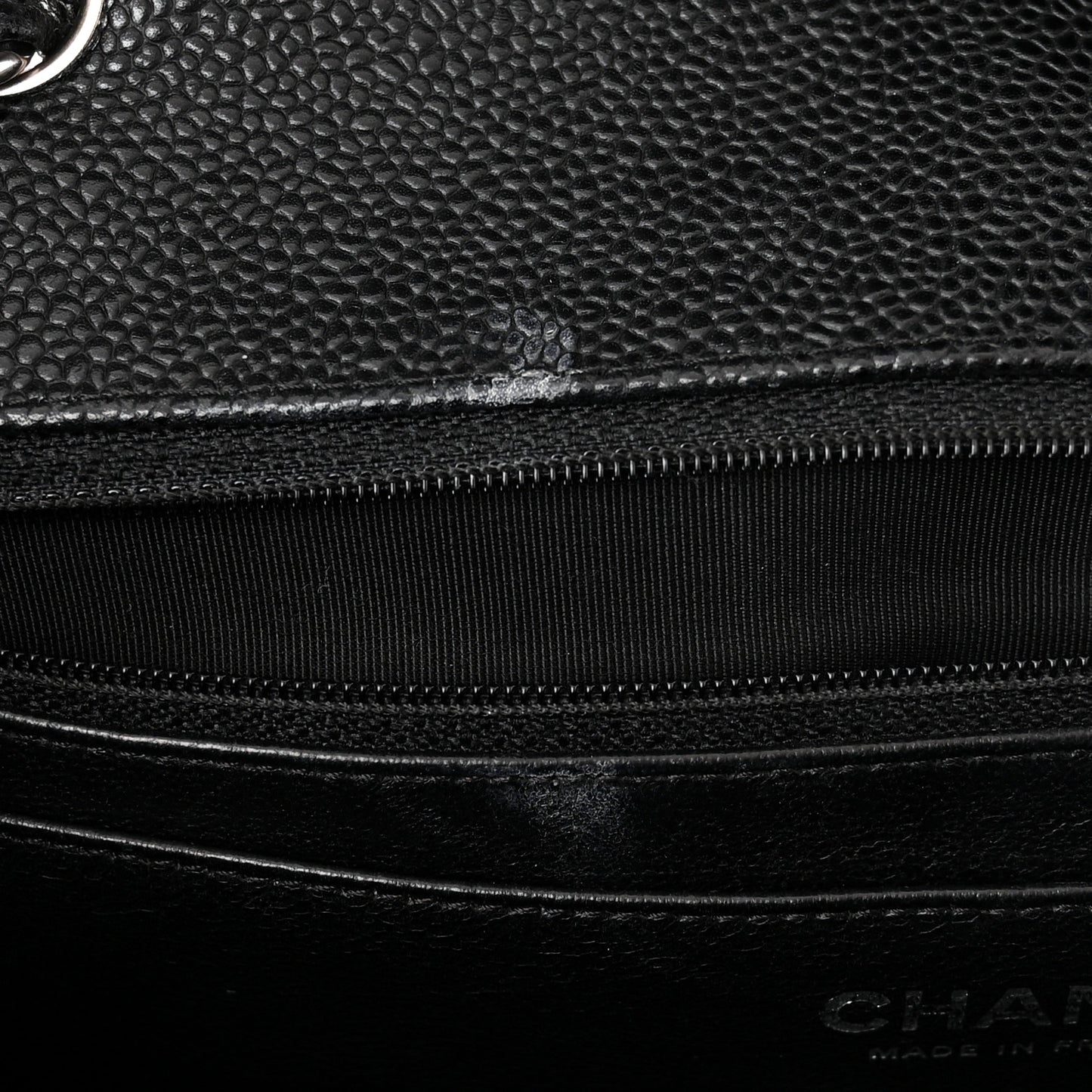 Caviar Quilted Jumbo Single Flap Black