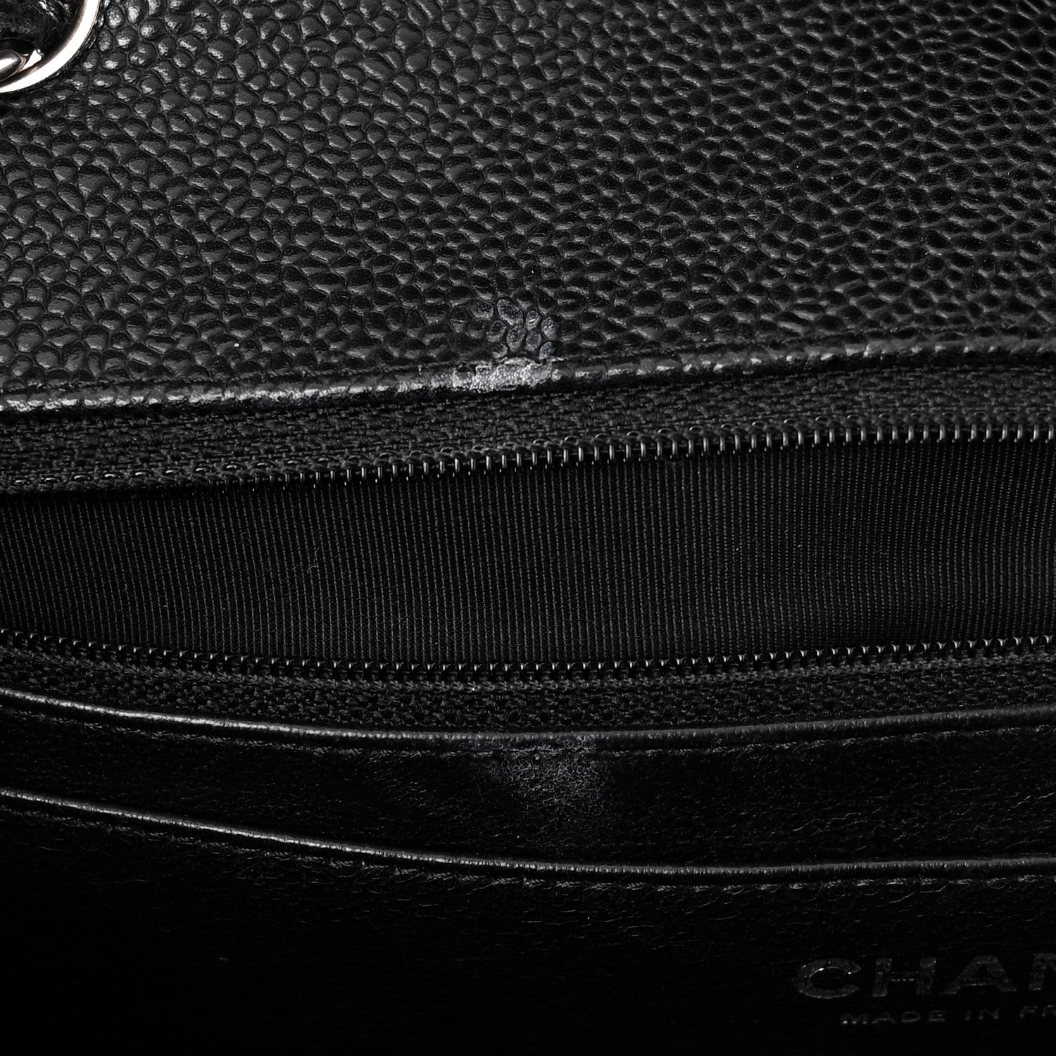 Chanel Caviar Quilted Jumbo Single Flap Black 10 of 10