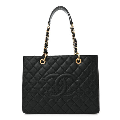 Chanel Caviar Quilted Grand Shopping Tote GST Black 1 of 11