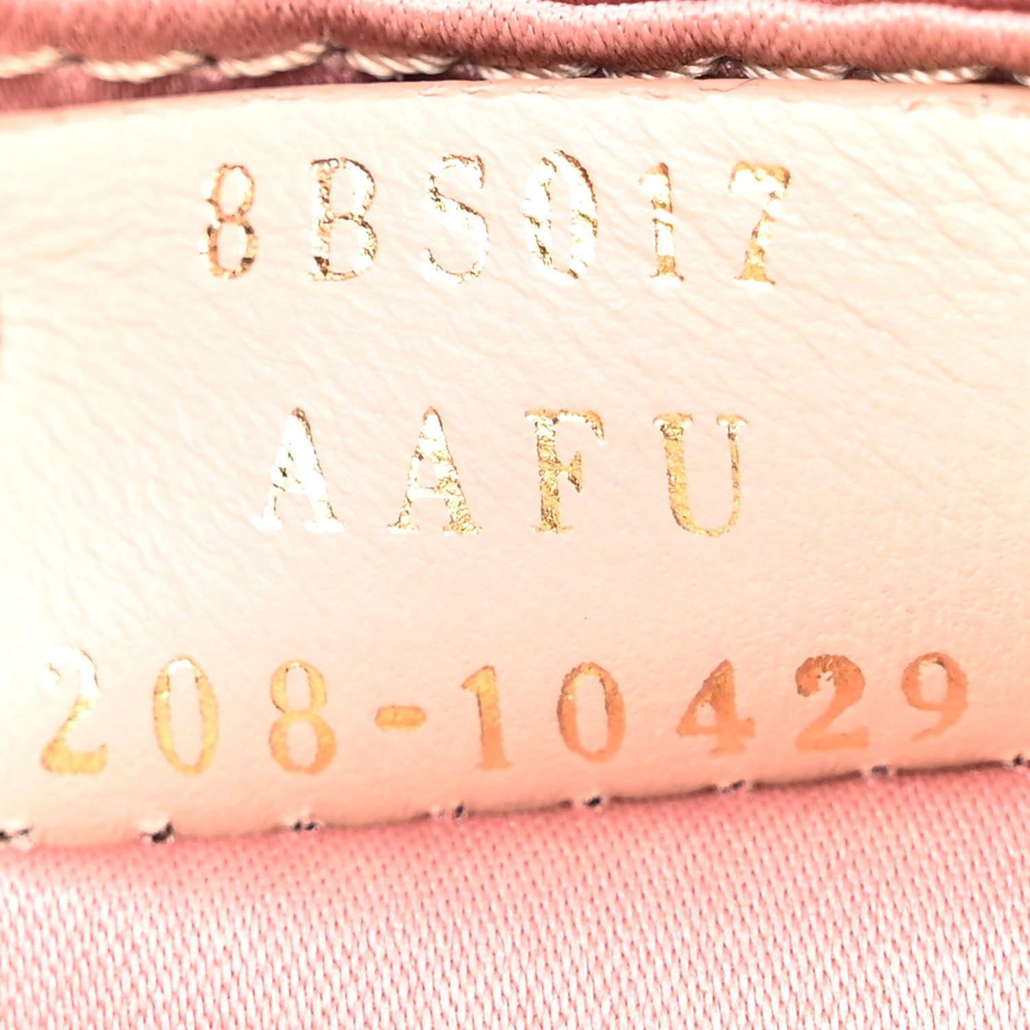 Fendi Sequin Metallic Nappa Pequin Mini Baguette Rame 7 of 11