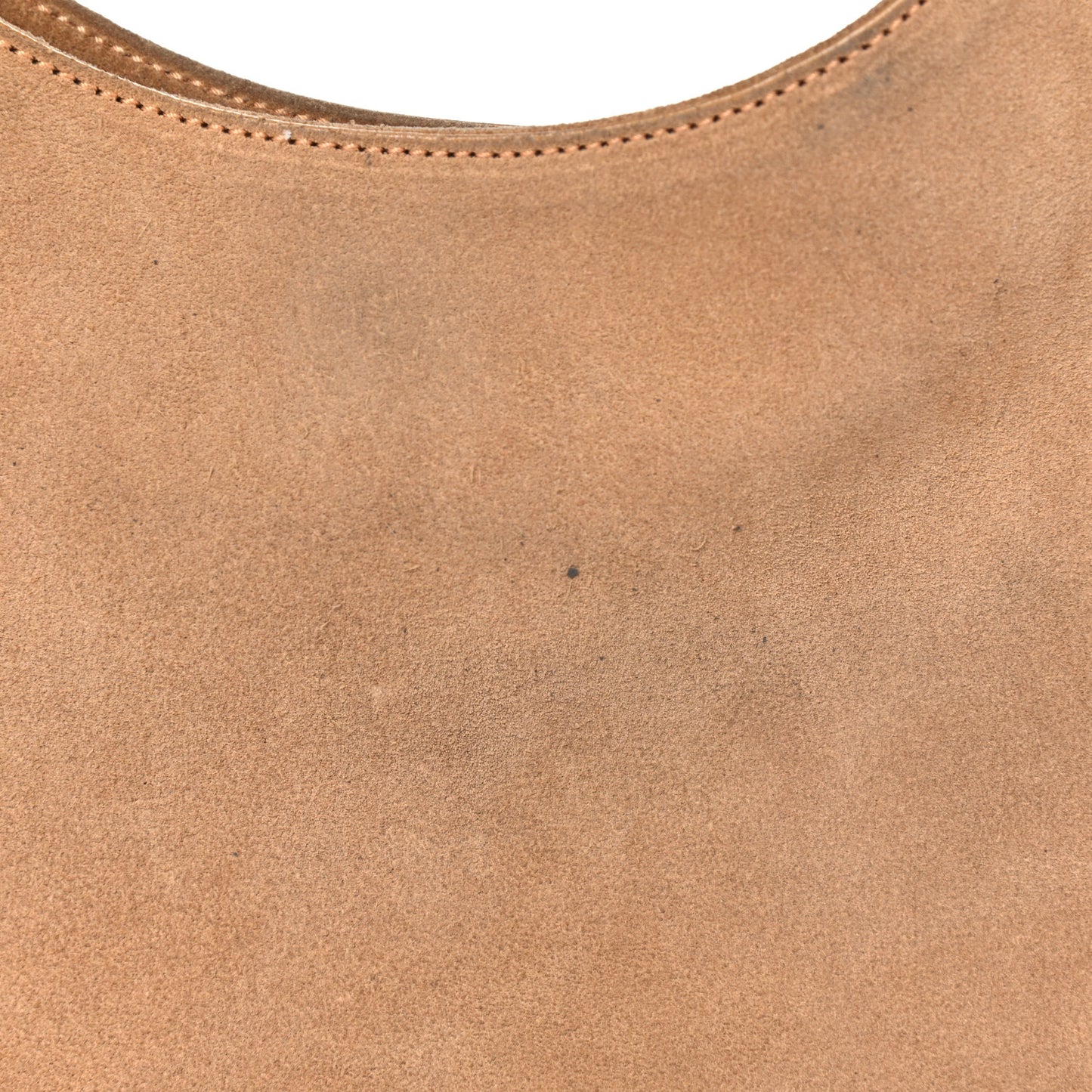 Suede Small Hobo Light Brown