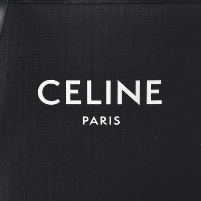 Celine Canvas Calfskin Small Vertical Cabas Black 9 of 9