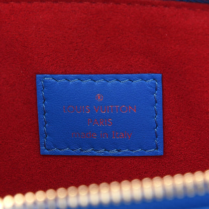 Louis Vuitton Lambskin Embossed Monogram Vuittamins Coussin PM Blue Red 6 of 8