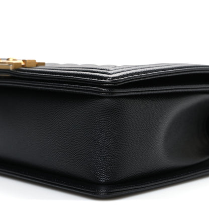 Chanel Caviar Quilted New Medium Boy Flap Black Black 10 of 11