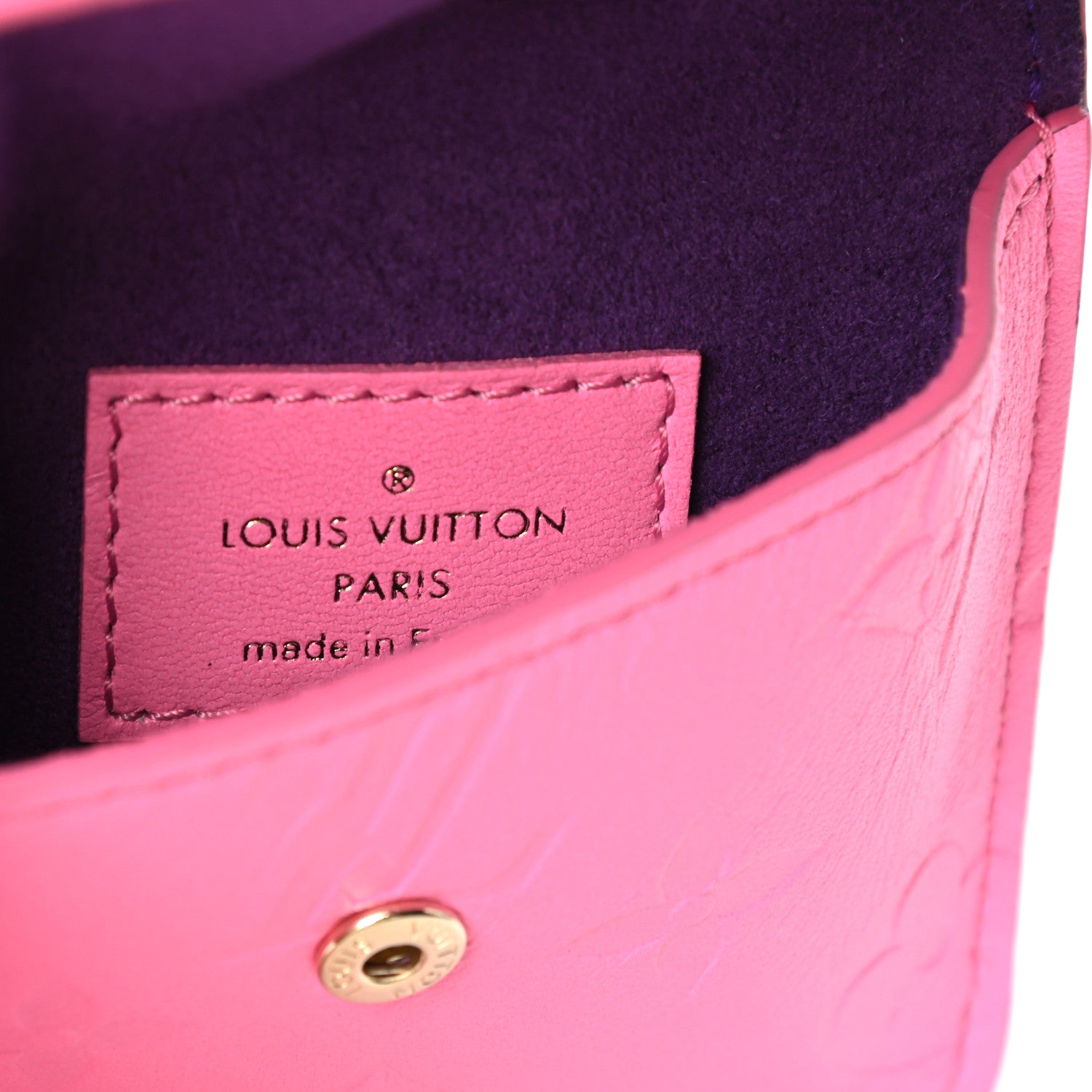 Louis Vuitton Calfskin Embossed Monogram Vuittamins Utility Crossbody Rose Violet 8 of 11