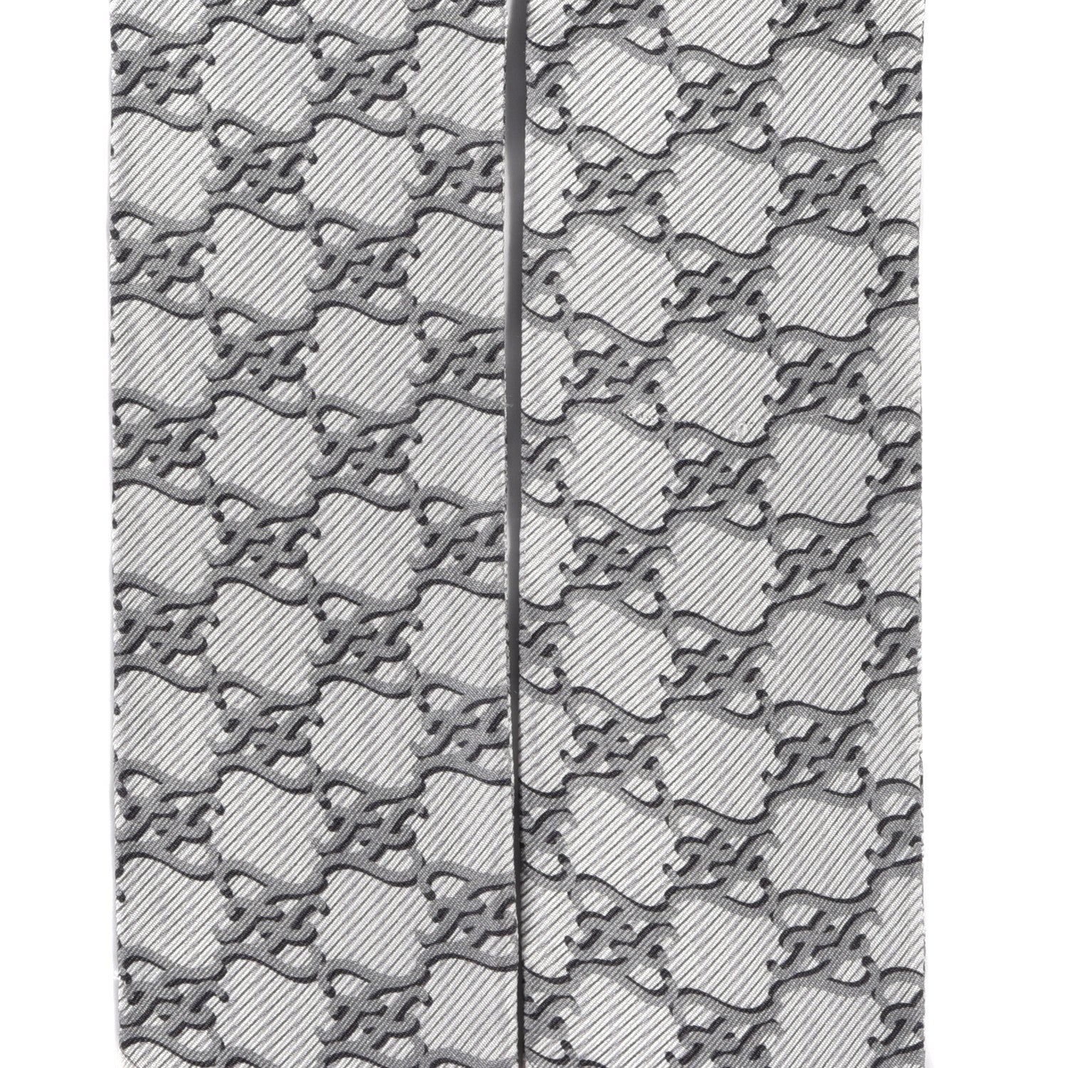 Fendi Silk FF Karligraphy Wrappy Bandeau Grey 2 of 3