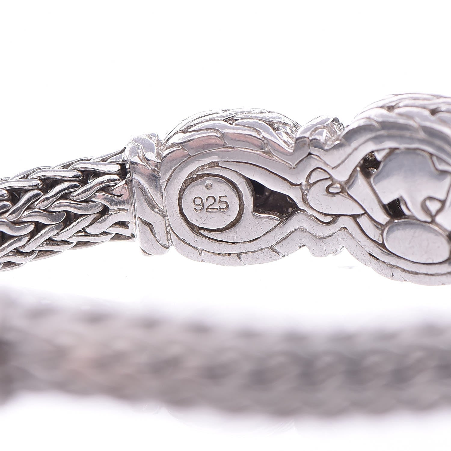 John Hardy Sterling Silver Black Onyx Diamond Batu Sari Bracelet 5 of 6