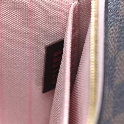 Louis Vuitton Damier Ebene Neverfull MM GM Pochette Rose Ballerine 7 of 13