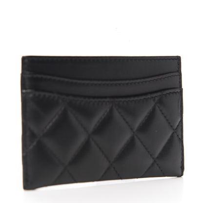 Chanel Lambskin Quilted Card Holder Black 2 of 7