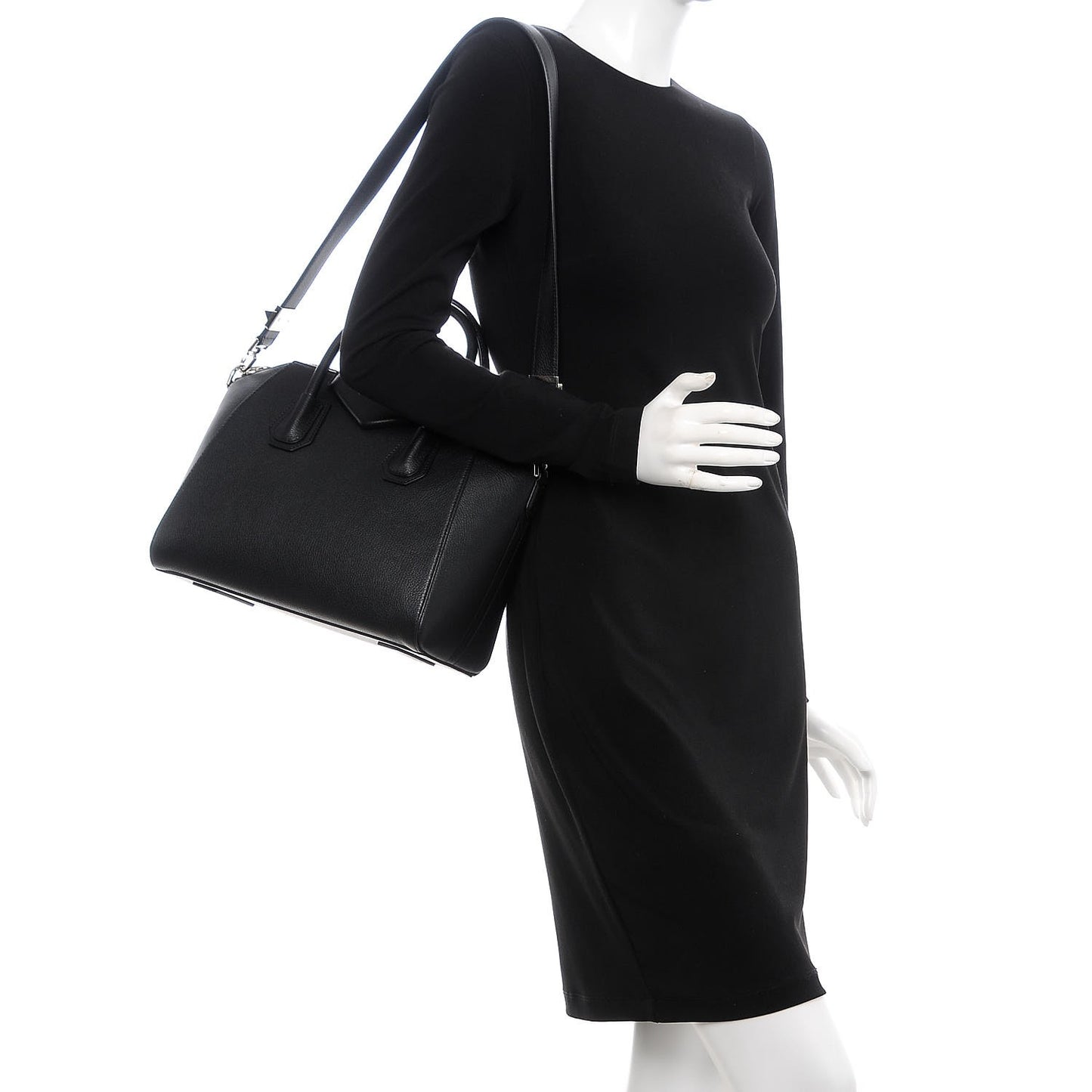 Sugar Goatskin Small Antigona Black
