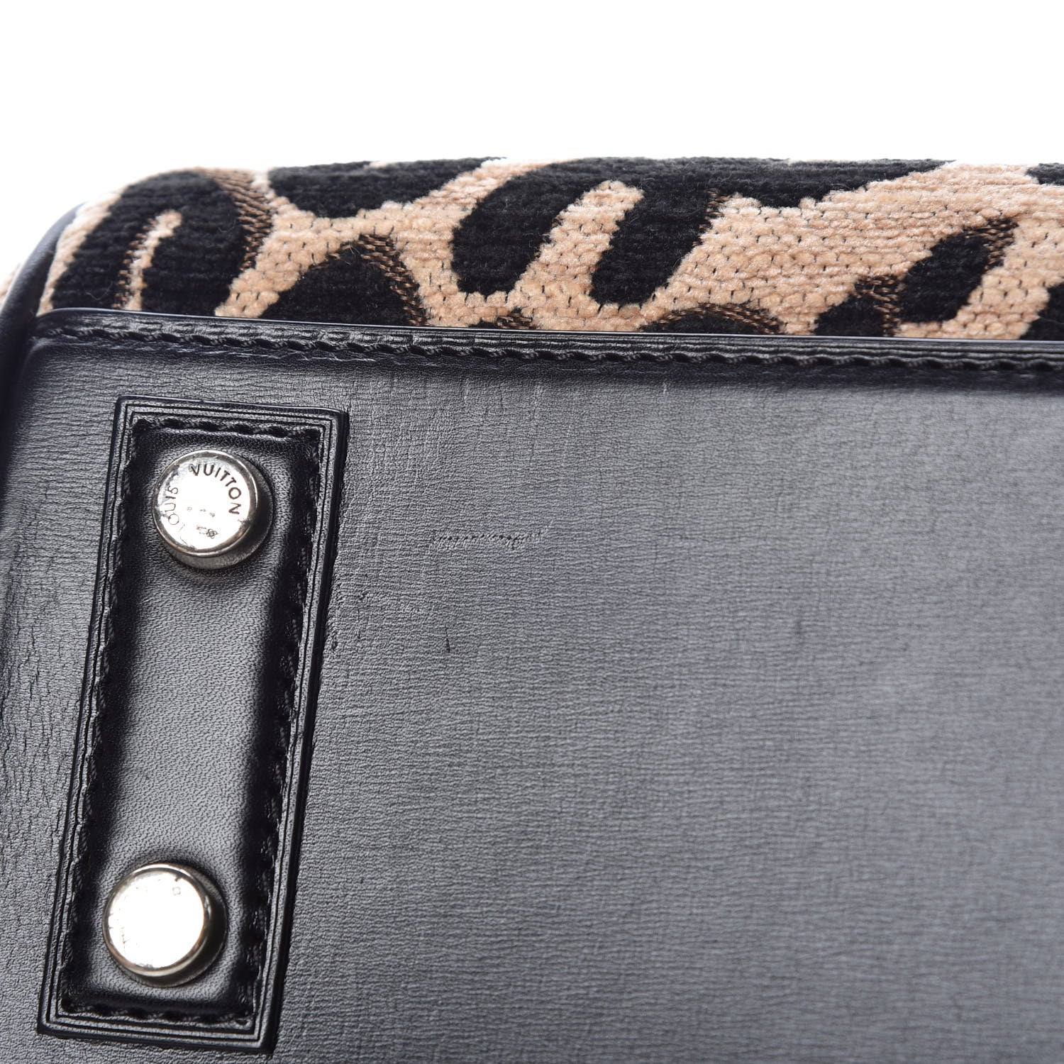 Louis Vuitton Jacquard Velvet Leopard Print Stephen Sprouse Baby Bag 17 of 17