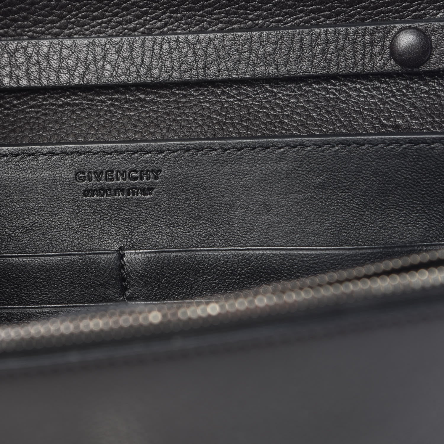 Givenchy Calfskin Shark Lock Chain Wallet Black 8 of 11