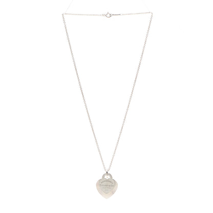 Tiffany Sterling Silver Mother of Pearl Return to Tiffany Pendant Necklace 3 of 4