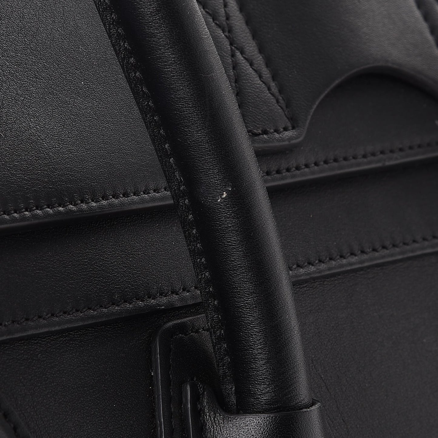 Smooth Calfskin Mini Luggage Black