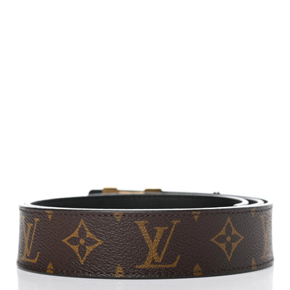 Louis Vuitton Calfskin Monogram 30mm LV Initiales Reversible Belt 90 36 Black 2 of 4
