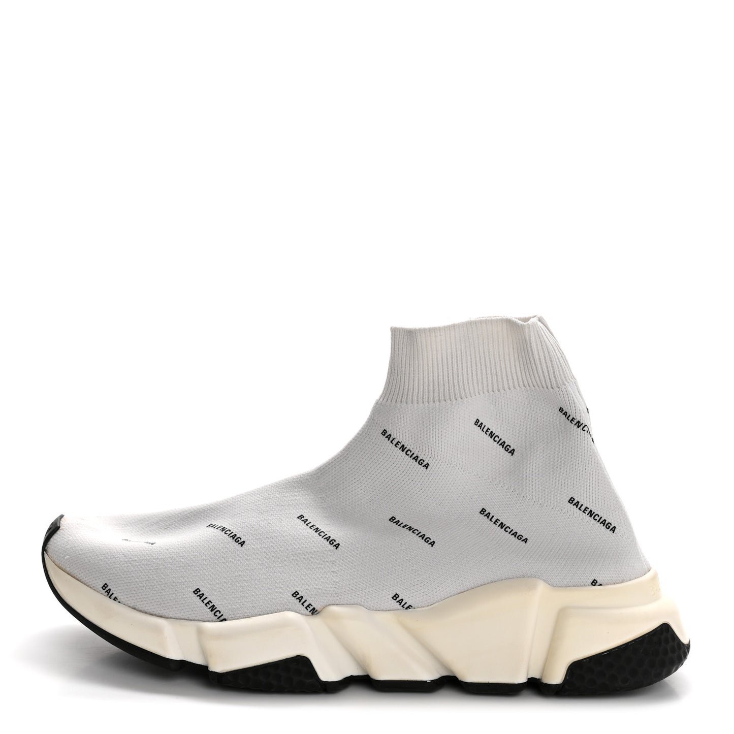 Technical 3D Recycled Knit Allover Logo Womens Speed 2.0 Sneakers 38 White