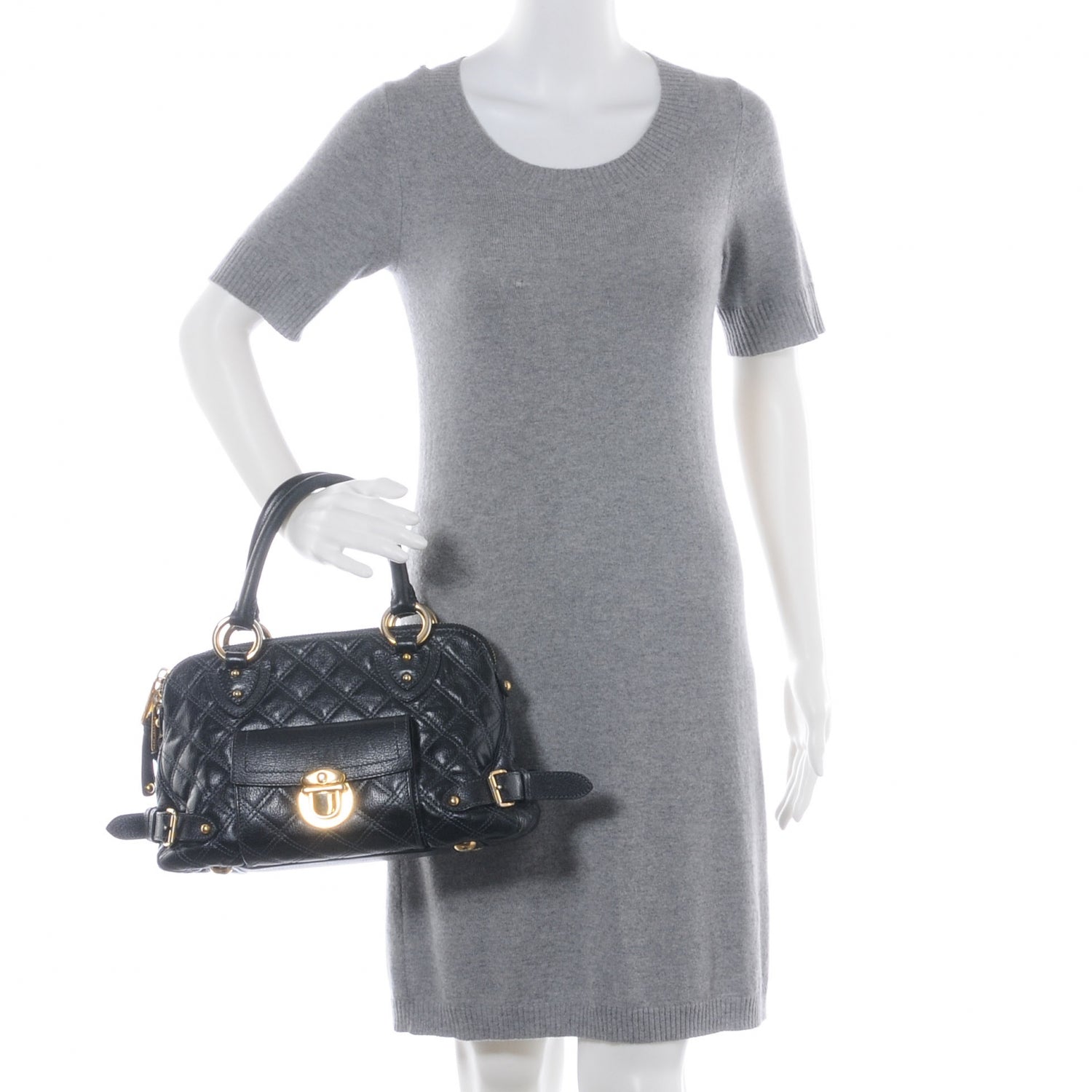 Marc Jacobs Leather Quilted Elise Tote Black 13 of 18