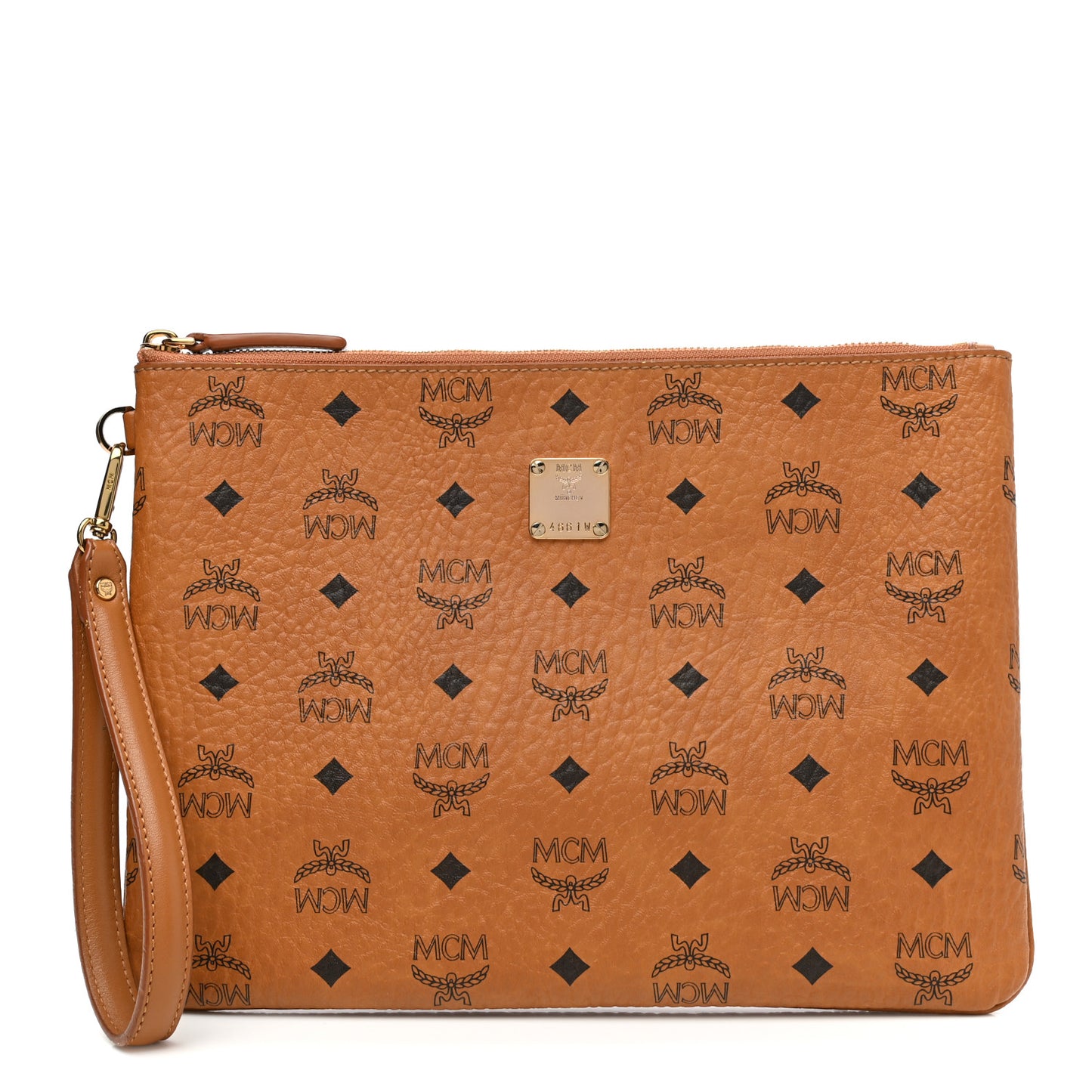 Visetos Stark Wristlet Pouch Cognac