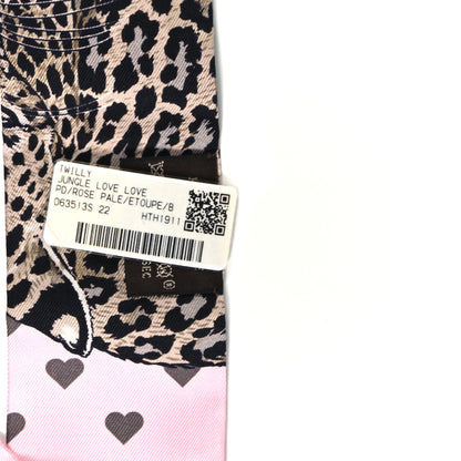 Hermes Silk Jungle Love Love Twilly Rose Pale Etoupe 3 of 4