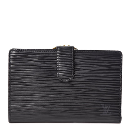 Louis Vuitton Epi French Purse Wallet Black 1 of 9