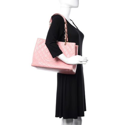 Chanel Caviar Quilted Grand Shopping Tote GST Pink 2 of 15