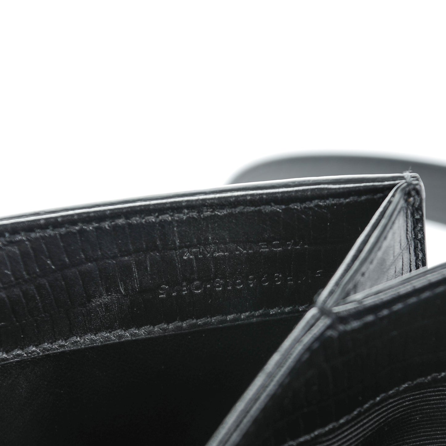 Lizard Calfskin Embossed Classic Medium Monogram Universite Bag Black