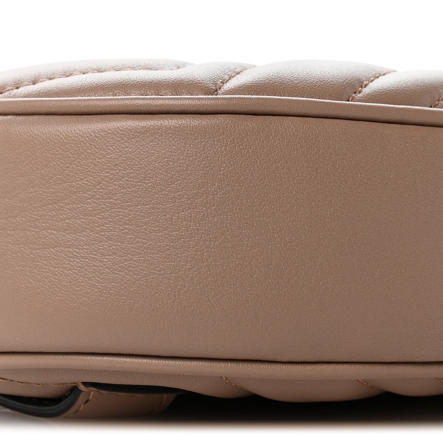 Gucci Calfskin Matelasse GG Marmont Belt Bag  85 34 Porcelain Rose 9 of 12
