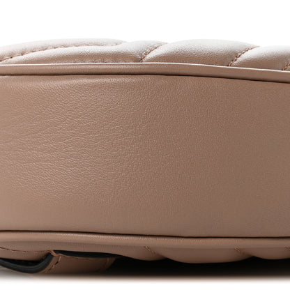 Gucci Calfskin Matelasse GG Marmont Belt Bag  85 34 Porcelain Rose 9 of 12