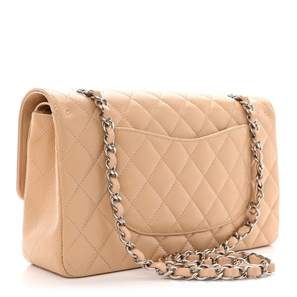 Chanel Caviar Quilted Medium Double Flap Beige 3 of 11