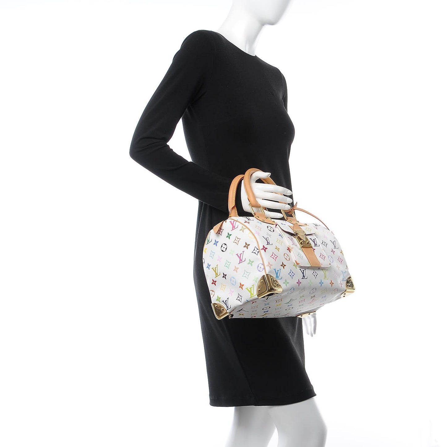 Monogram Multicolor Speedy 30 White