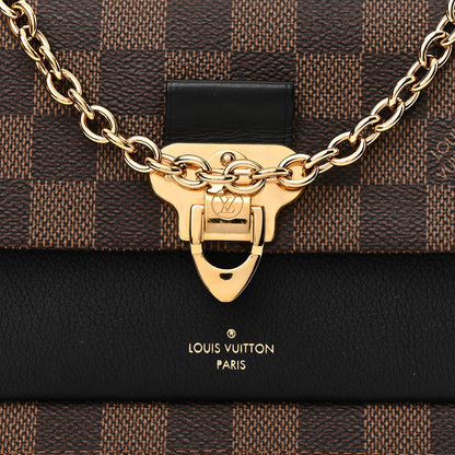 Louis Vuitton Damier Ebene Vavin Chain Wallet Black 8 of 11