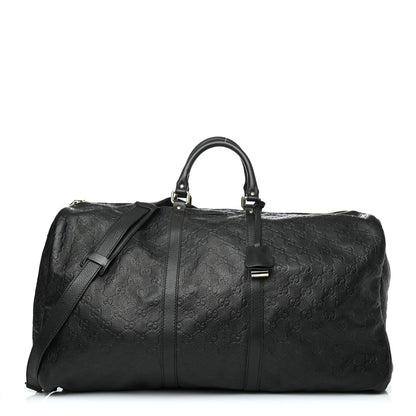 Gucci Guccissima Large Carry On Duffle Black 1 of 5