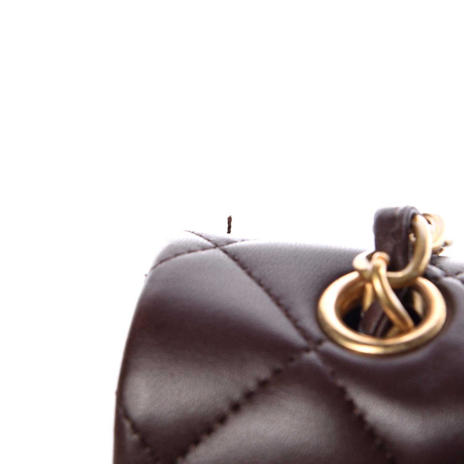 Chanel Lambskin Quilted Jumbo Single Flap Dark Brown 11 of 11