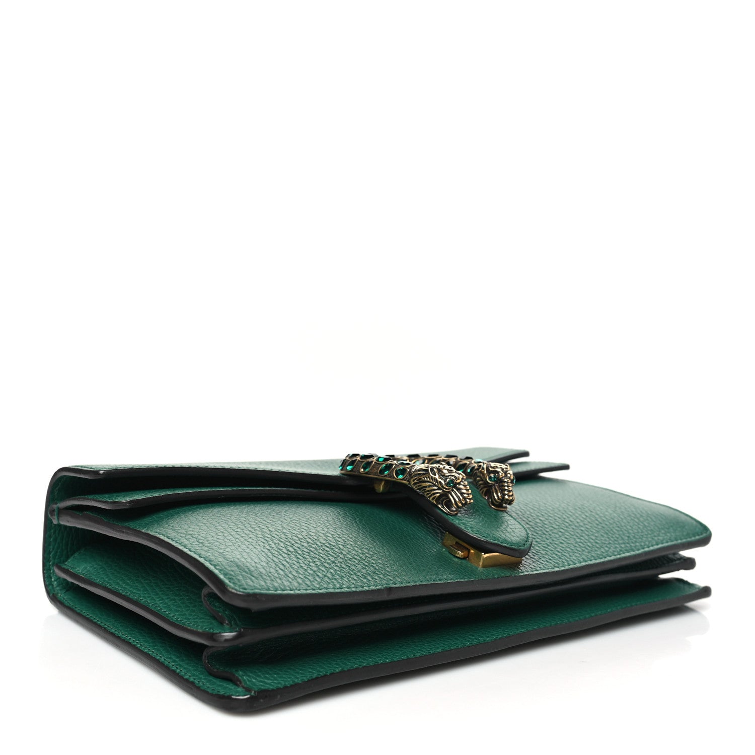 Gucci Pebbled Calfskin Small Dionysus Shoulder Bag Emerald 4 of 10