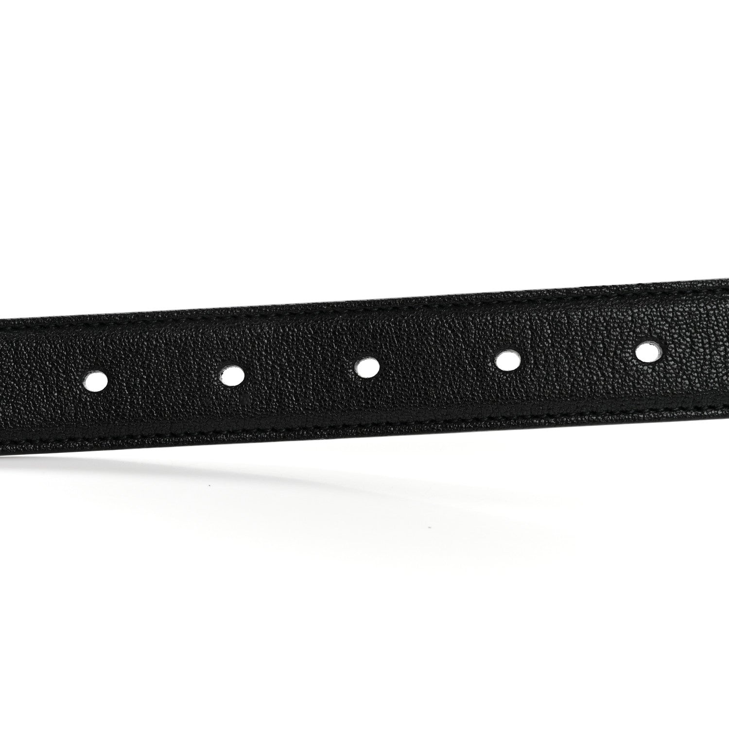 Saint Laurent Lambskin Buckle Belt 95 38 Black 3 of 7