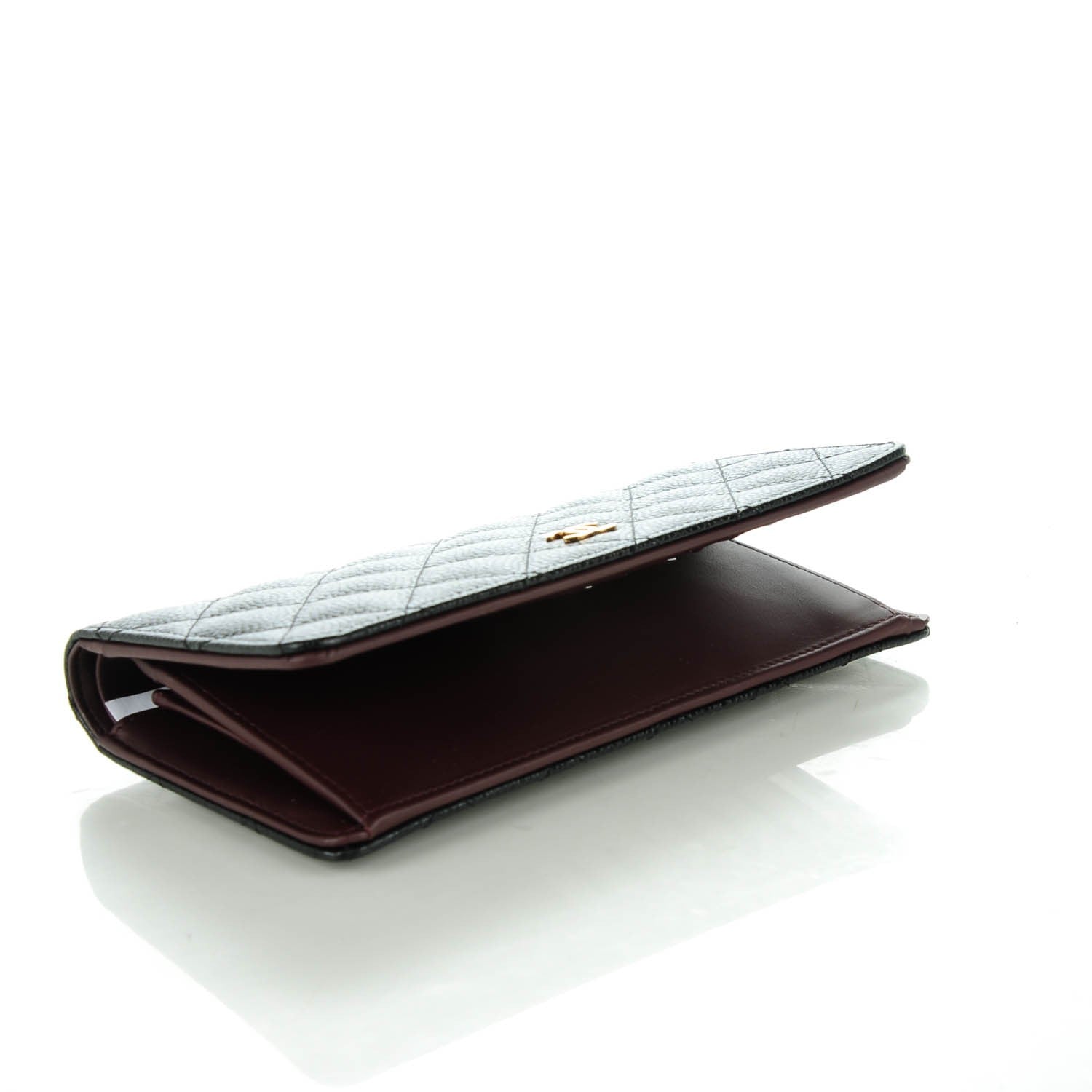 Chanel Caviar Quilted Yen Wallet Black 4 of 8