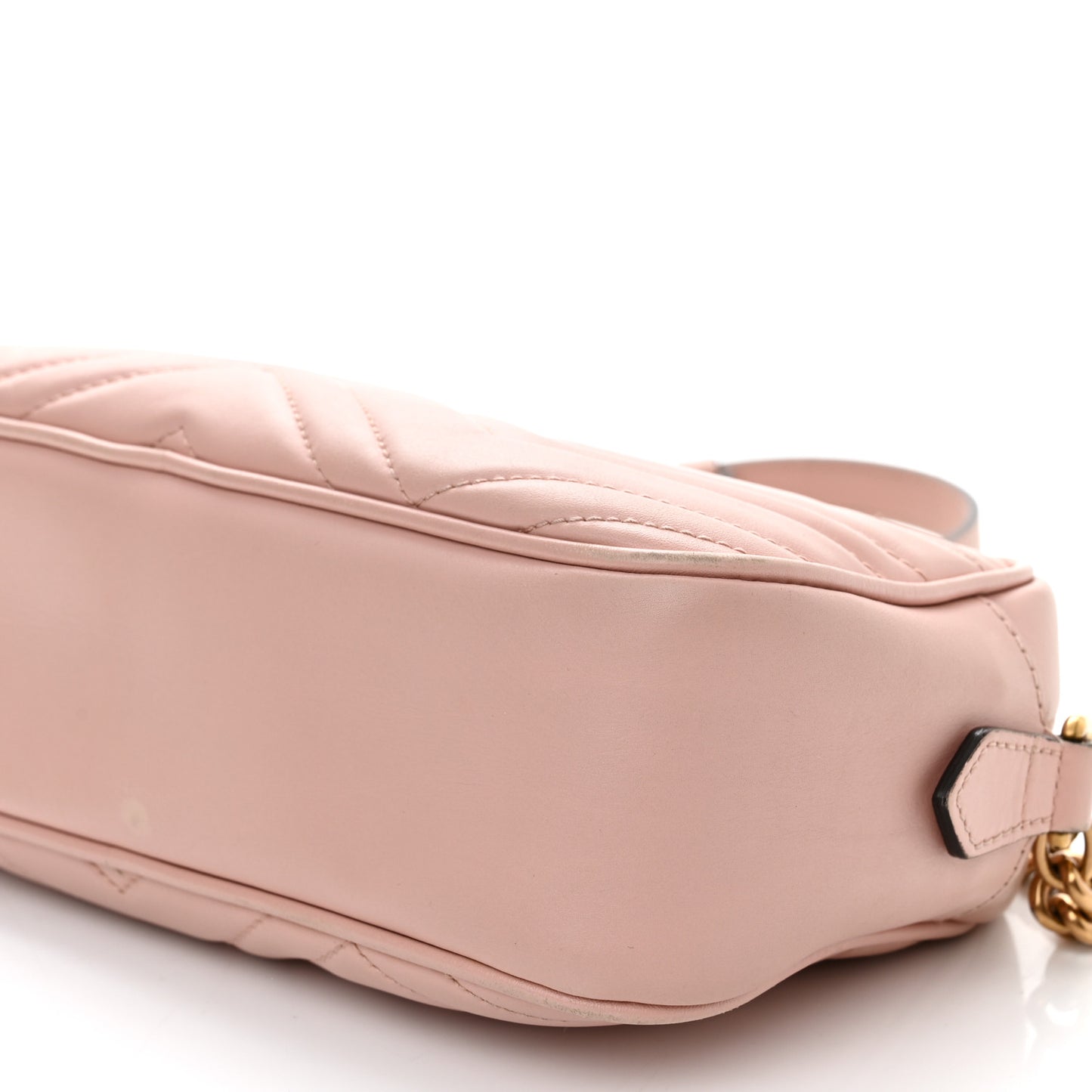 Calfskin Matelasse Small GG Marmont Chain Shoulder Bag Perfect Pink
