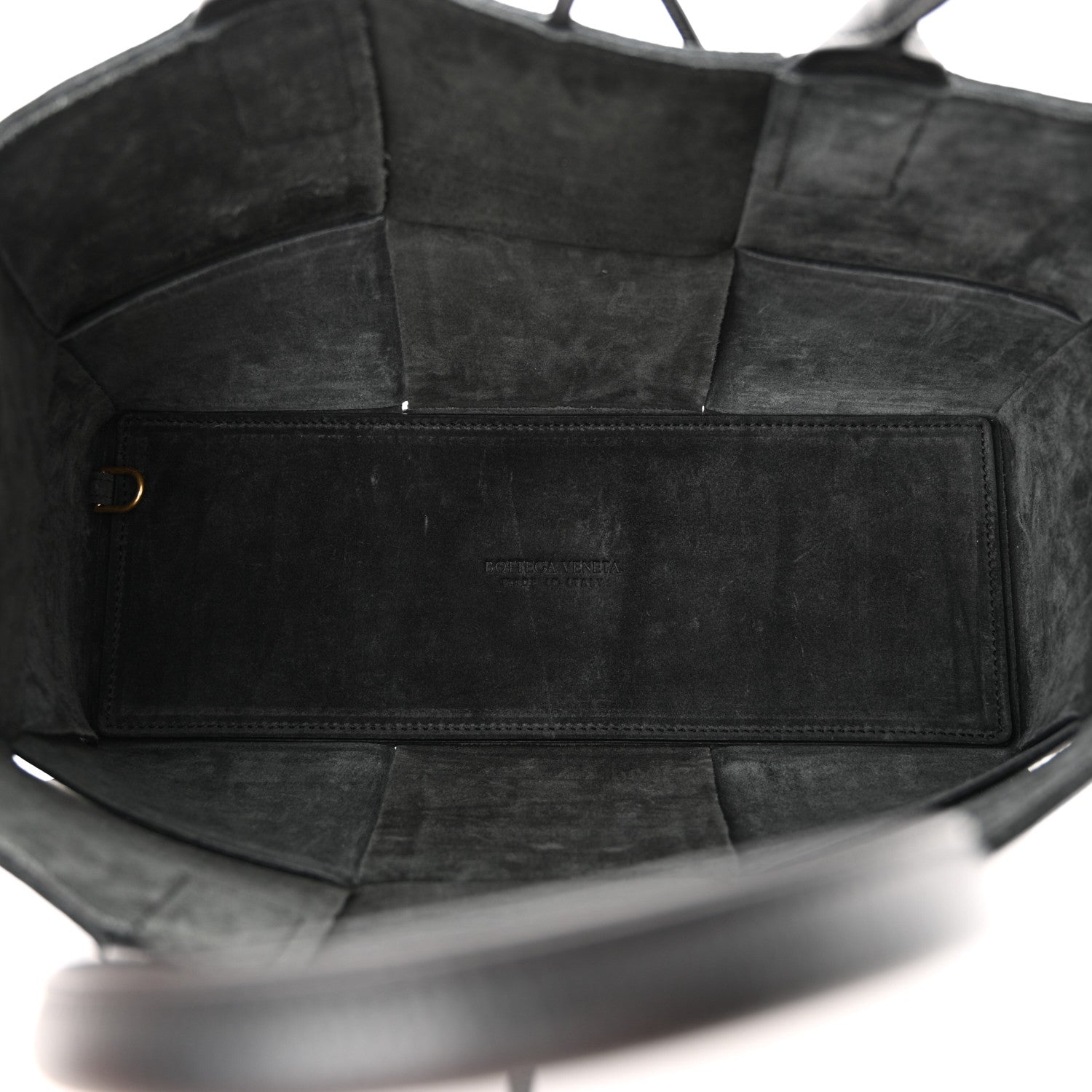 Bottega Veneta Grained Calfskin Intrecciato Small Arco Tote Black 6 of 12