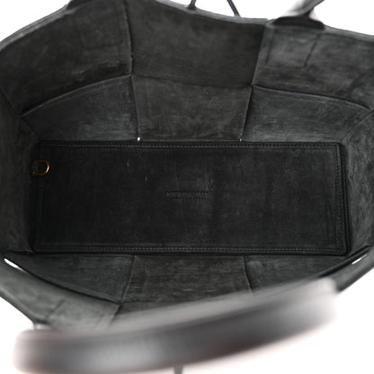 Bottega Veneta Grained Calfskin Intrecciato Small Arco Tote Black 6 of 12