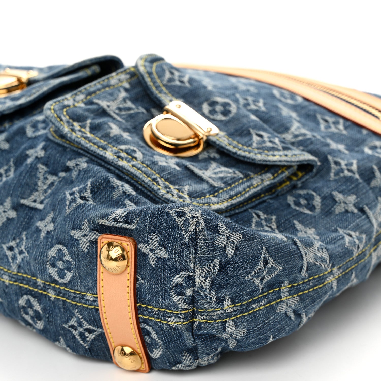 Louis Vuitton Denim Baggy GM Blue 9 of 9
