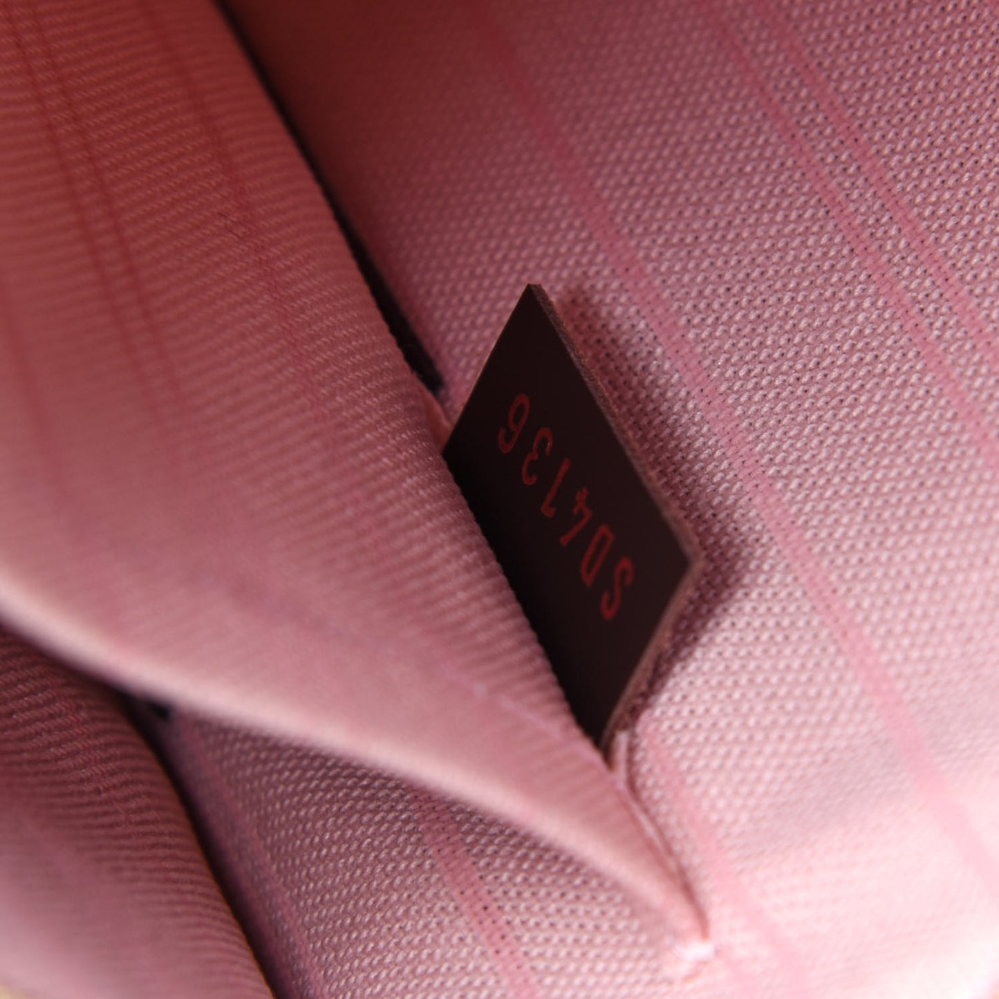 Damier Ebene Neverfull MM GM Pochette Rose Ballerine