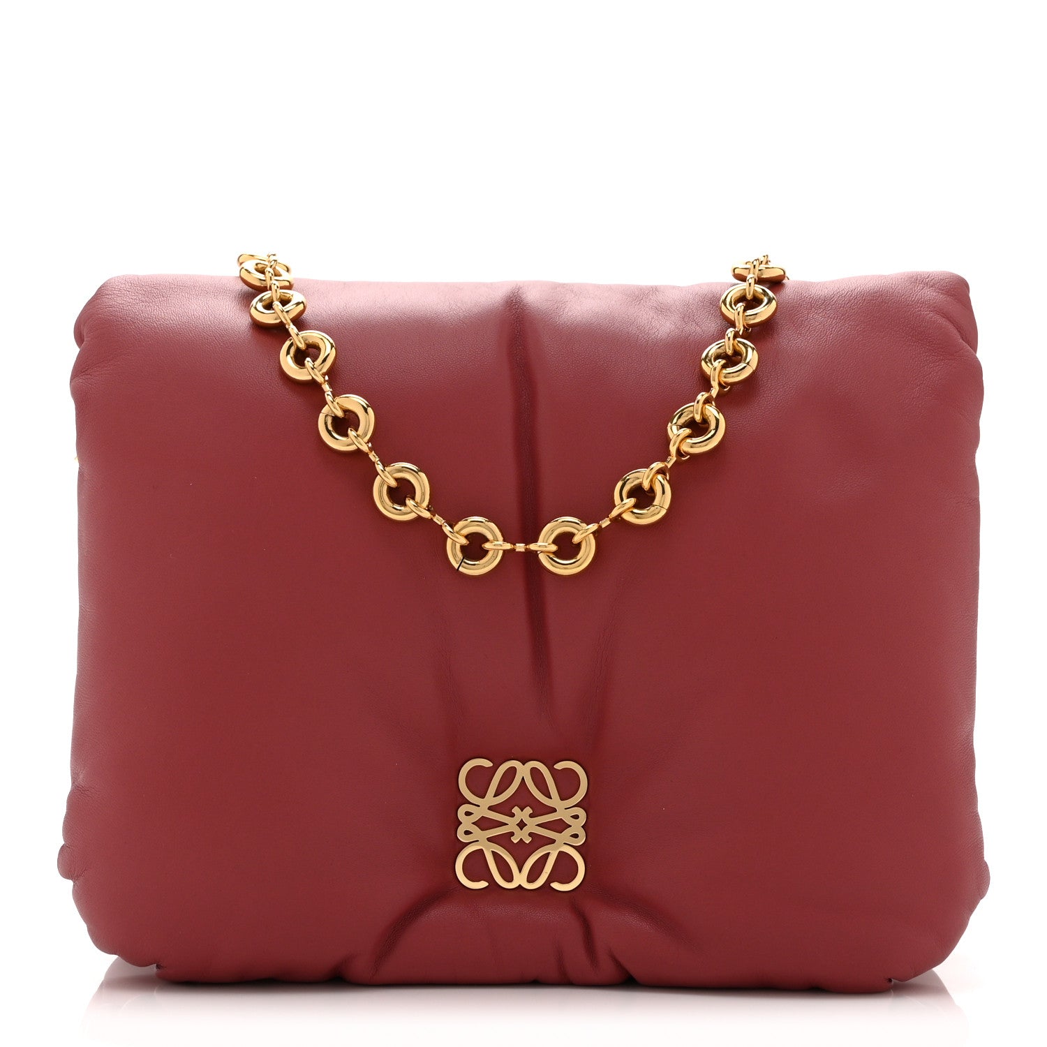 Loewe Lambskin Goya Puffer Bag Plumrose 1 of 11