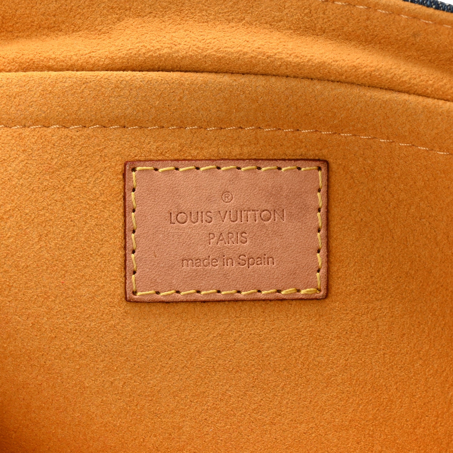 Louis Vuitton Monogram Denim Mini Pleaty Blue 6 of 9