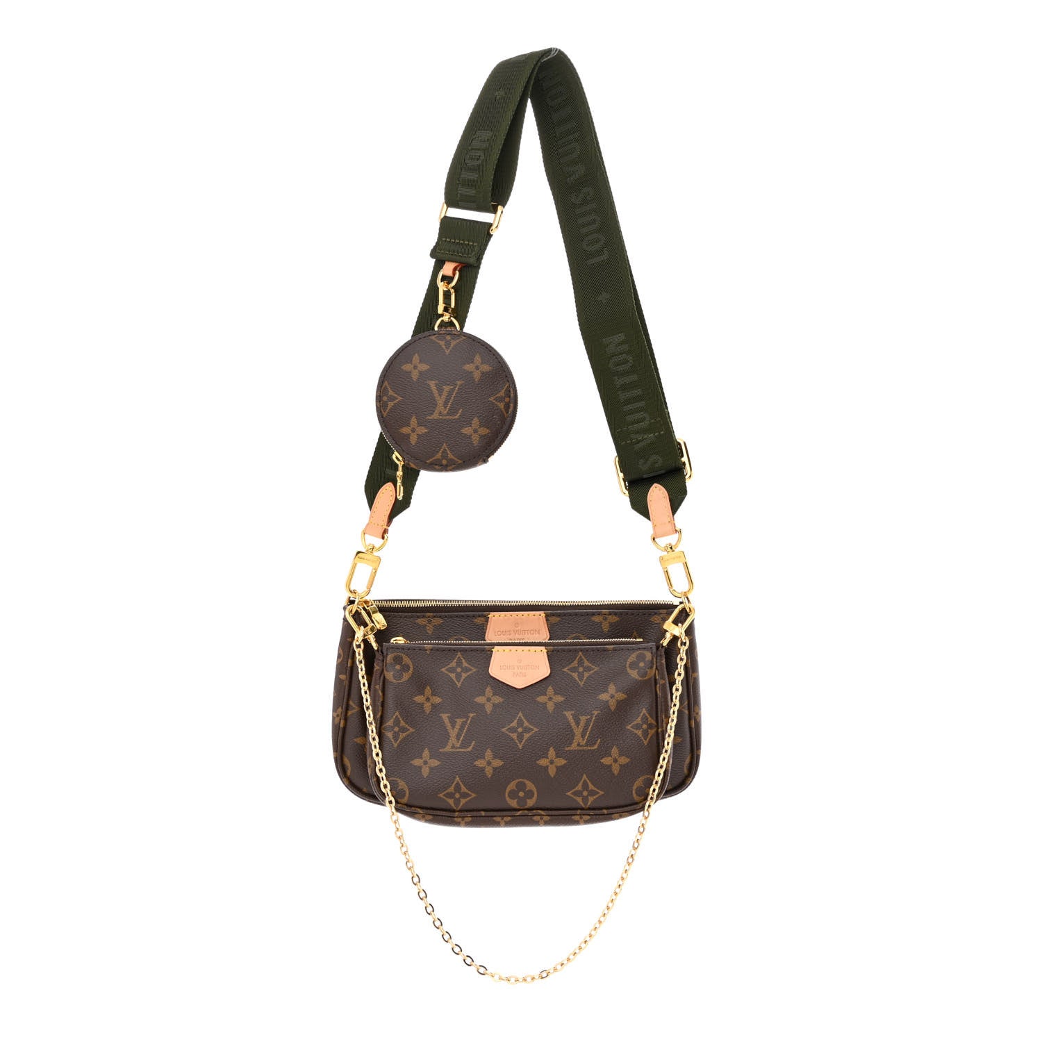 Louis Vuitton Monogram Multi Pochette Accessories Kaki 1 of 11