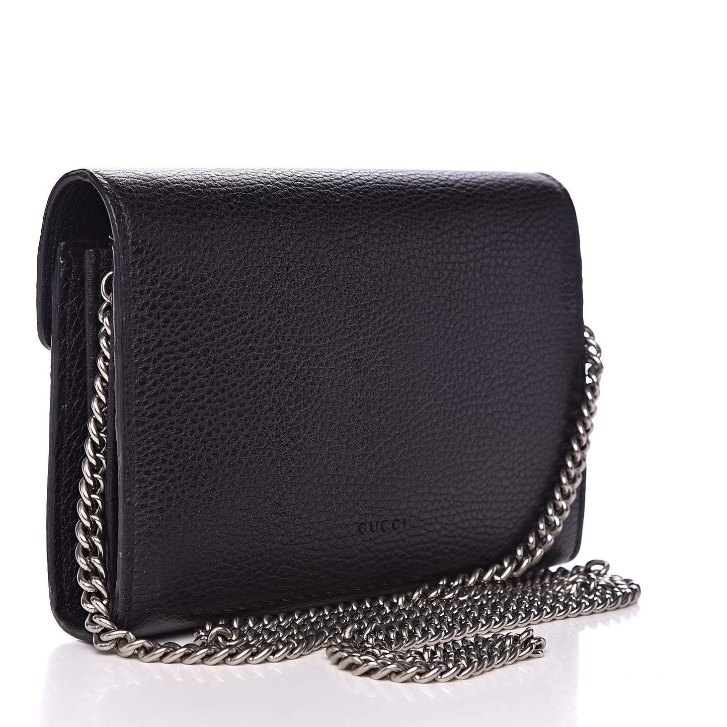 Calfskin Mini Dionysus Chain Wallet Black
