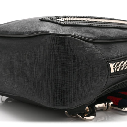 Gucci GG Supreme Monogram Web Belt Bag Black Grey 10 of 10